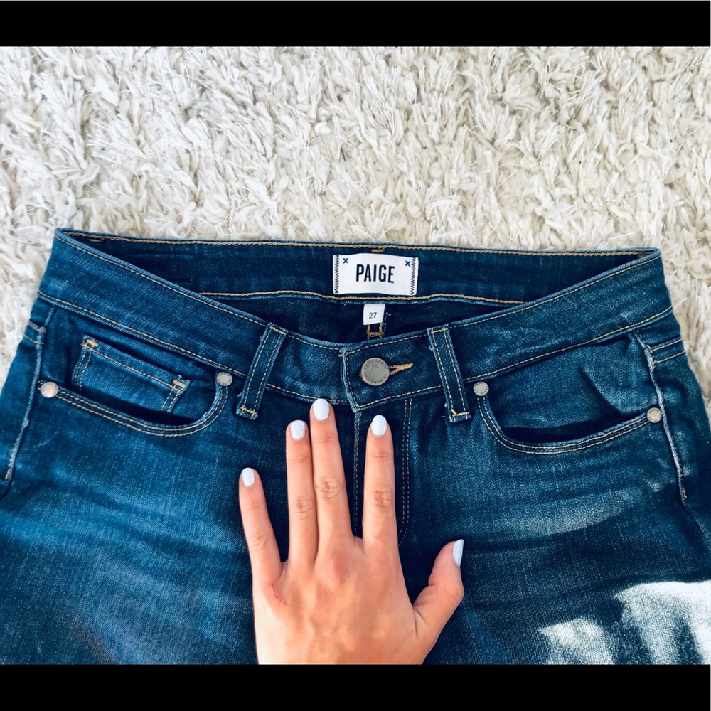 PAIGE Verdugo Skinny Ankle Low Rise Jeans SO COMFY - Picture 2 of 4